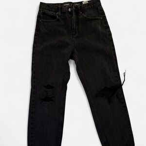 Old Navy Black Relaxed Distressed Men's Jeans